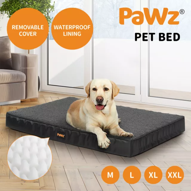 PaWz Pet Dog Bed Sleep Calming Orthopaedic Foam Mattress Removable Washable