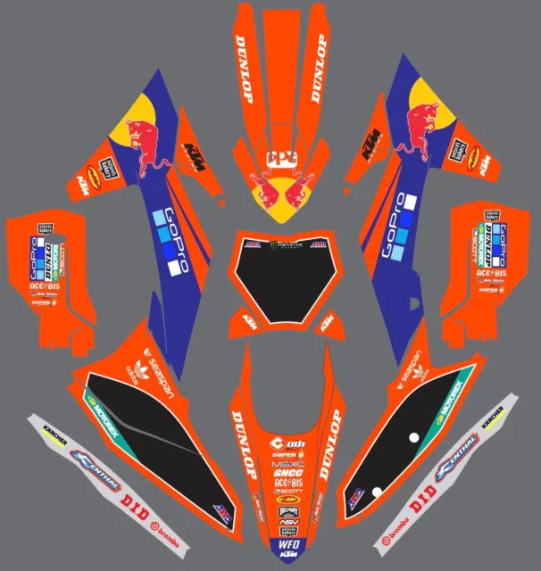 Graphic Kit for 2023 KTM SX SXF 125-450 Stickers Decal Graphics