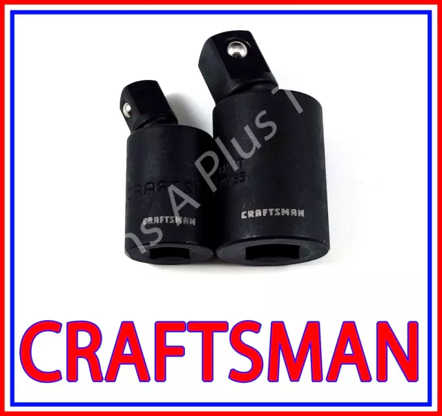 CRAFTSMAN TOOLS 2pc impact air ratchet wrench socket PINLESS universal set