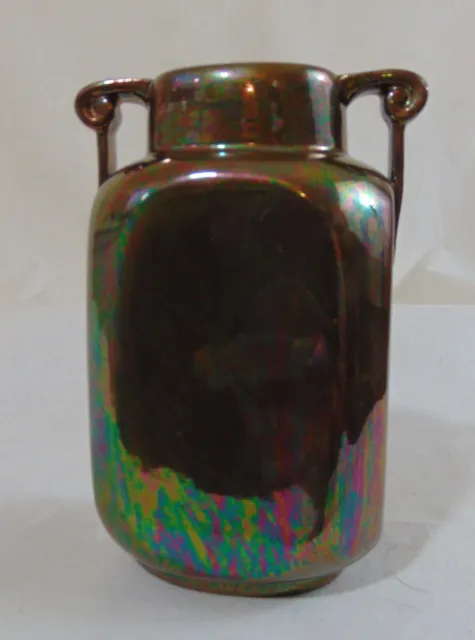 Rare Noritake Nippon Japanese Iridescent Lusterware Vase