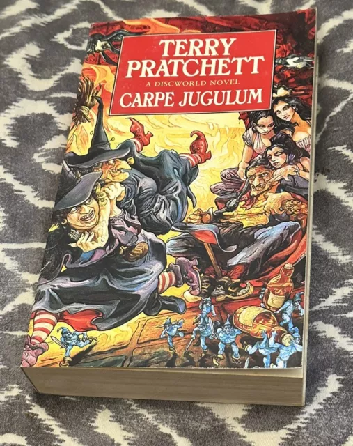 Signed TERRY PRATCHETT Carpe Jugulum A Discworld Novel.  Signed Personally