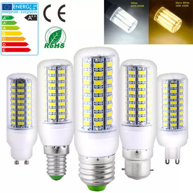 4X LED 5730 SMD Mais Leuchtmittel Glühbirne Birne Licht Lampe E27 E14 GU10 G9