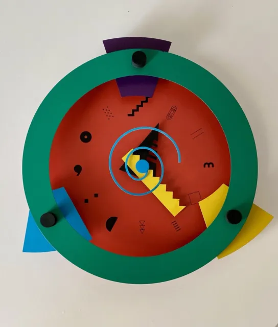 Wakita Paradise Clock design Mihara 1980 Japan memphis sottsass kartell artemide