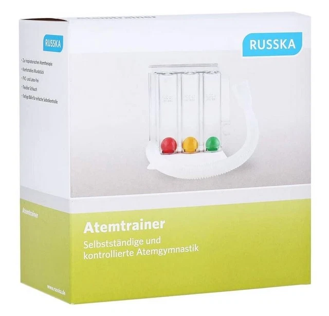 Orig. RUSSKA Atemtrainer Lungentrainer Atemgymnastik selbst. Lungentraining NEU