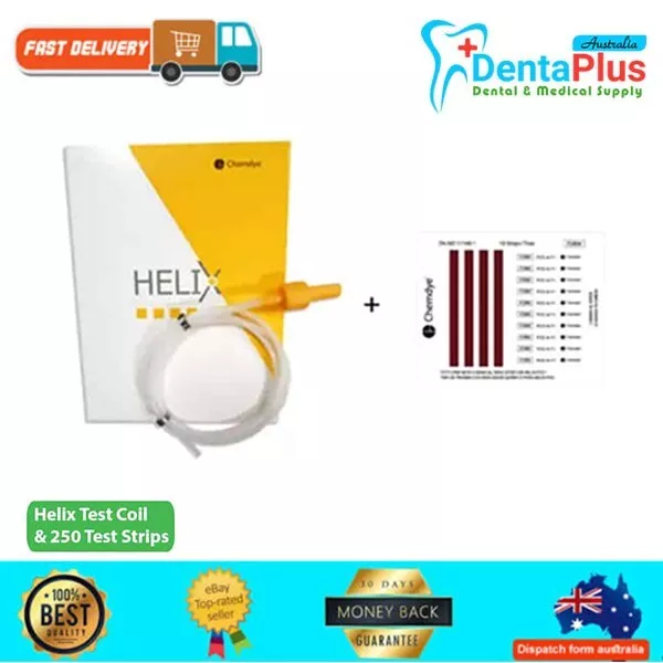 Dental Helix Test Kit PCD Chemdye (Helix Test Coil & 250 Test Strips).