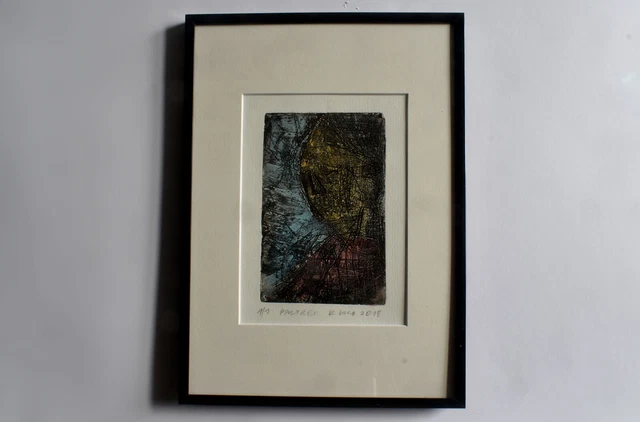 Roman LASA - Portrait - aquatint/etching/watercolour/paper - 2018