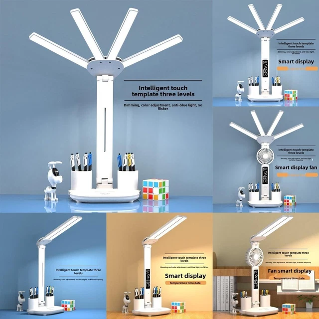 LED DESK LAMP For Students With Touch Dimming And Night Light For ...