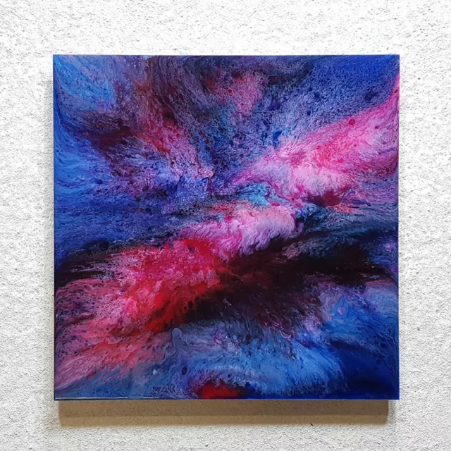 ORIGINAL Abstrakte Malerei Resin Kunst Bild Harz Gemälde Modern Art HANDGEMALT