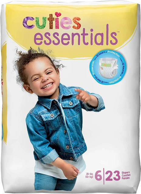Cuties Premium Baby Diapers, Size 6, Over 35 Pound, Fun Graphics Print