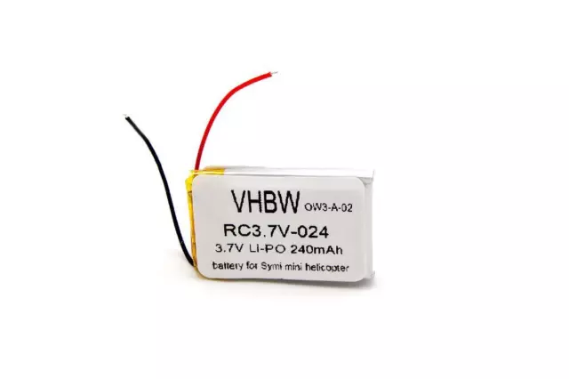 vhbw Batterie pour drone (390mAh, 3,7V, Li-polymère)