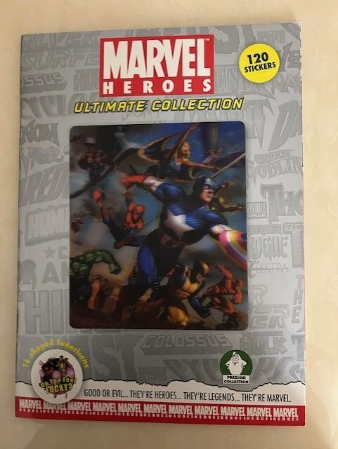 COMPLETE MARVEL HEROES Sticker Album Ultimate Collection Mint Condition