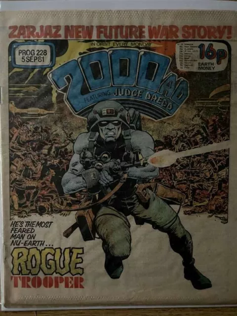 2000AD Prog 228 1st ROGUE TROOPER APPEARANCE key issue comic