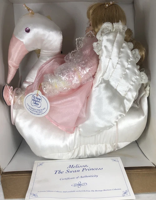 MELISSA THE SWAN Princess The Heritage Heirloom Collection Fine Porcelain Doll 31.63