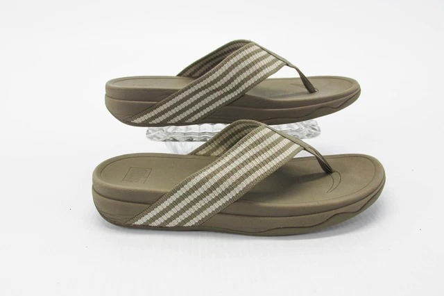 FitFlop Womens Sandal Surfa Size 11 Slip On Toe Thong Walking Shoes Pre Owned vq