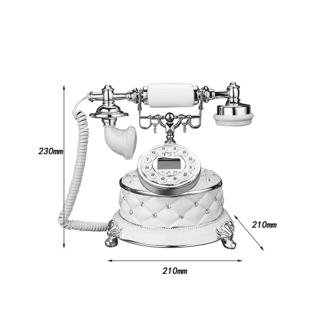 RETRO LANDLINE TELEPHONE Date Time Week Display Calendar Antique Phone