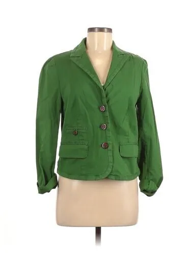 Daughters of the Liberation (Anthropologie) Women's Green Cropped Jacket, Size 2