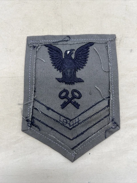 WW2 US NAVY Storekeeper 2nd Class Rate Gray 1944 (O81 EUR 17,02