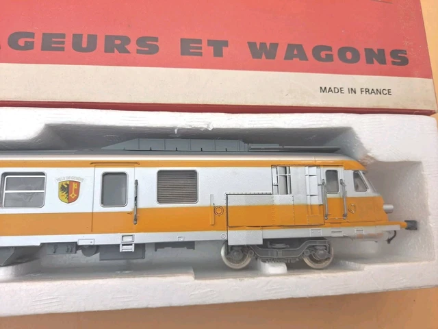 Boîte Vide Jouef BA458 Pour Voiture D'extrémité Turbotrain RTG - Modélisme Ferroviaire, Occasion