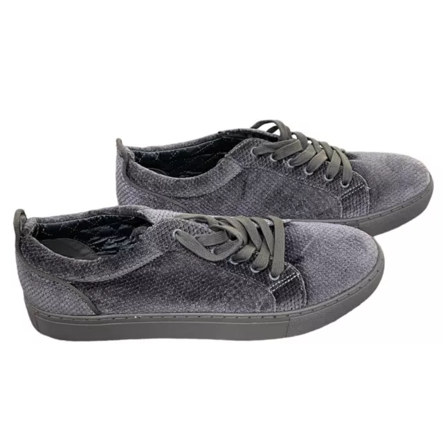 STEVE MADDEN MEN'S Yali Velvet Low-Top Sneaker Gray 10 shoes $25.00 ...