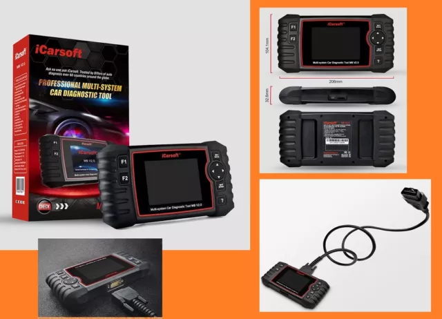 Appareil de diagnostic OBD iCarsoft MB V2.0 pour toutes Mercedes-Benz + Sprinter + Smart