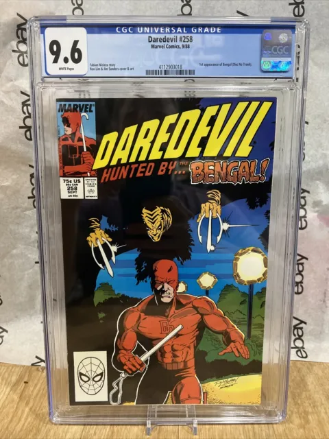Daredevil #258 CGC 9.6 1988 Marvel Comics 1st App Bengal (Duc No Tran)