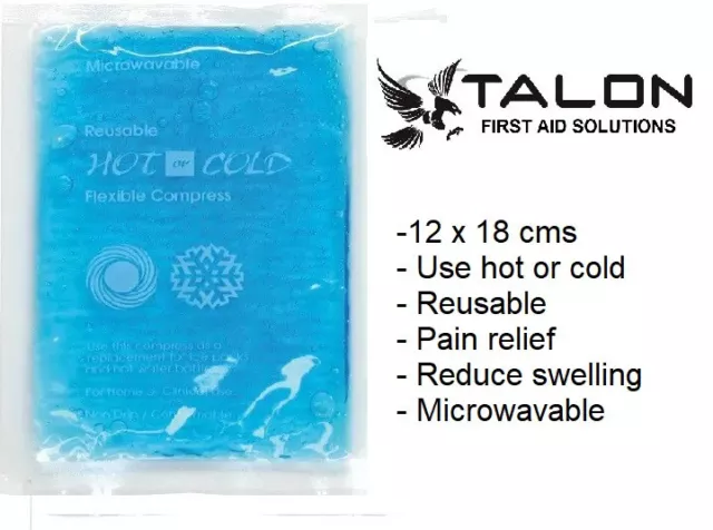 Hot And Cold Pack Microwaveable Heat Ice Gel Reusable Economy  12 x 18 cms