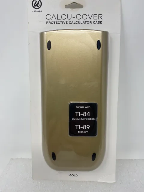 Calculator Case U Brands Protective  gold GOLD! for TI-84 Plus & Silver TI-89