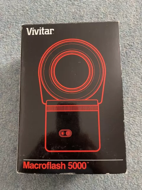 Vivitar Macroflash 5000 Ring Flash Boxed I’m Excellent Condition. Only Used Once