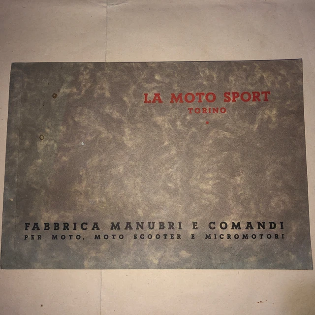 Catalogo Fabbrica Manubri Per Moto Scooter Micromotori-Anni 50