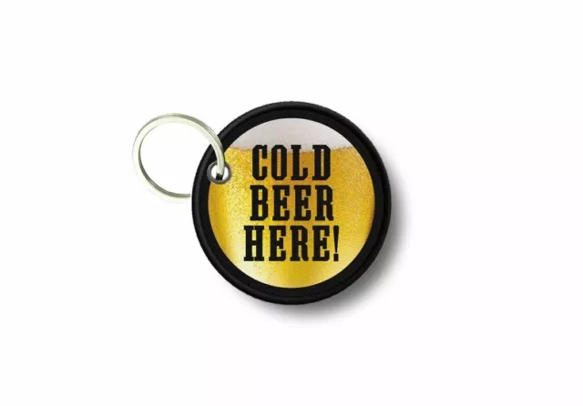 Porte cle cles clef brode patch ecusson biere fraiche beer cold