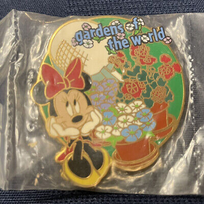 Disney Pin 41621 WDW Gardens Of The World Tour 2007 Minnie Mouse Epcot NIP NEW