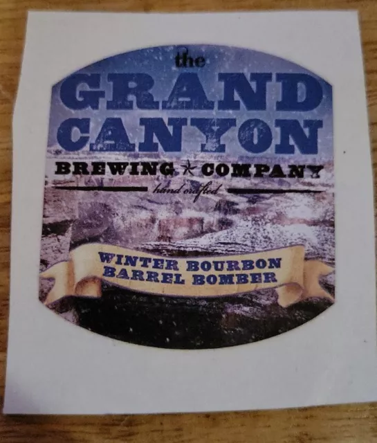 GRAND CANYON BREWING Tap Handle Sticker decal brewing craft beer