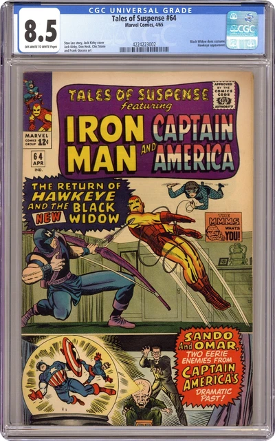 Tales of Suspense #64 CGC 8.5 1965 4224223002 1st app. Black Widow costume