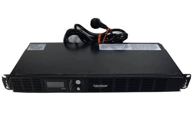 CyberPower OR500LCDRM1U UPS 6 Outlet Power Distribution 1U Mount w/ Batteries