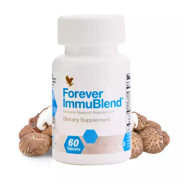 Forever ImmuBlend - Immunité, Vitamines, Mineraux, Champignons, Zinc - 60 compr