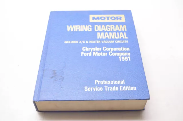 Motor 0-87851-754-5, 21191 Wiring Diagram Manual Chrysler Ford 1991