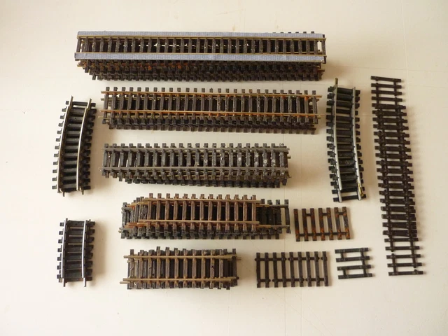 JEP LOT DE 8 RAILS COURBES + 4 RAILS DROITS ECART. 0