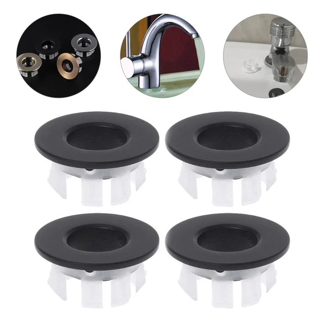 4 Pcs Sink Hole Cover Overflow Ring Decorative Cover Wash Basin Sink Sink Cover