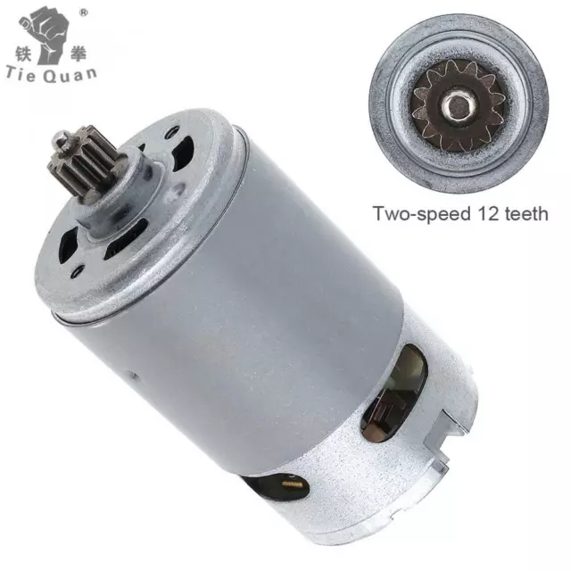RS550 12V 19500 RPM DC Motor with Two-speed 12 Teeth and High Torque Gear Box