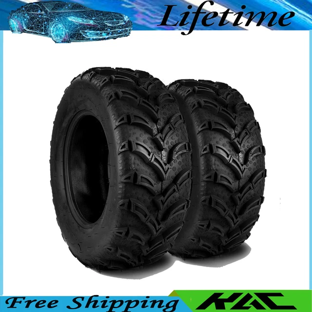 2PCS ATV UTV Lawn Mower Go Kart Tires AT 25x8-12 25x8x12 6PR All Terrain