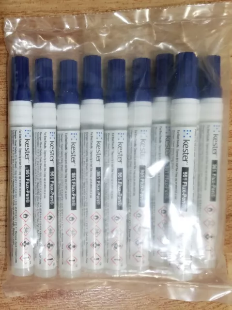 Kester 951 Soldering Flux Pen 10x *GENUINE* No Clean 10ml Xbox PS3 Repair Reflow