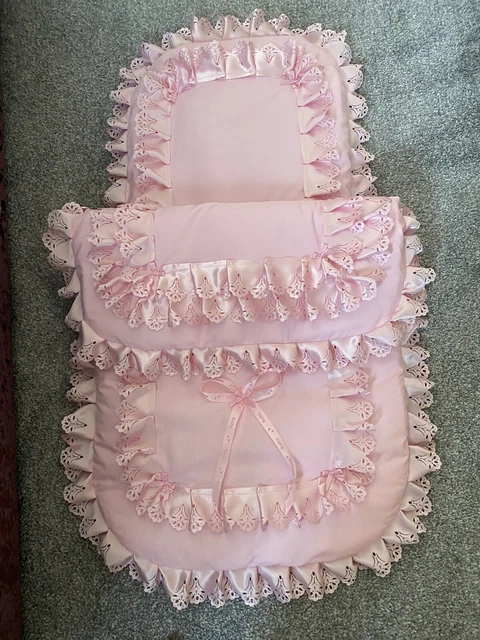 Hermoso cochecito de 2 piezas rosa bebé nuevo