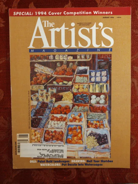 ARTISTs Magazine August 1994 Linda Tippetts Bill Senter Chris Terry Pastels