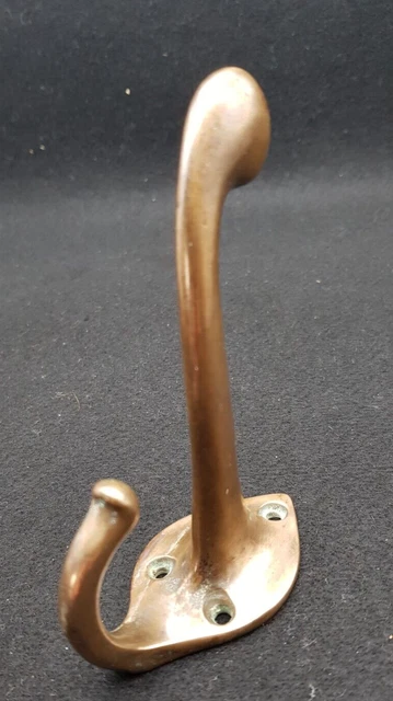 Vintage Brass Coat and Hat Door, Wall Hook. H