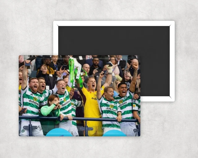 GLASGOW CELTIC FC 2024 Scottish Cup winners top quality aluminium fridge £4.95 PicClick UK
