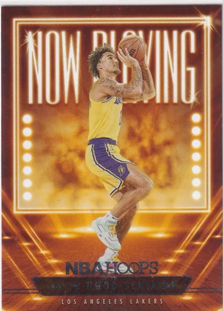 Panini Prizm 2023-24 Hoops NBA Numéro 13 Jalen Hood-Schifino Now Playing Rookie