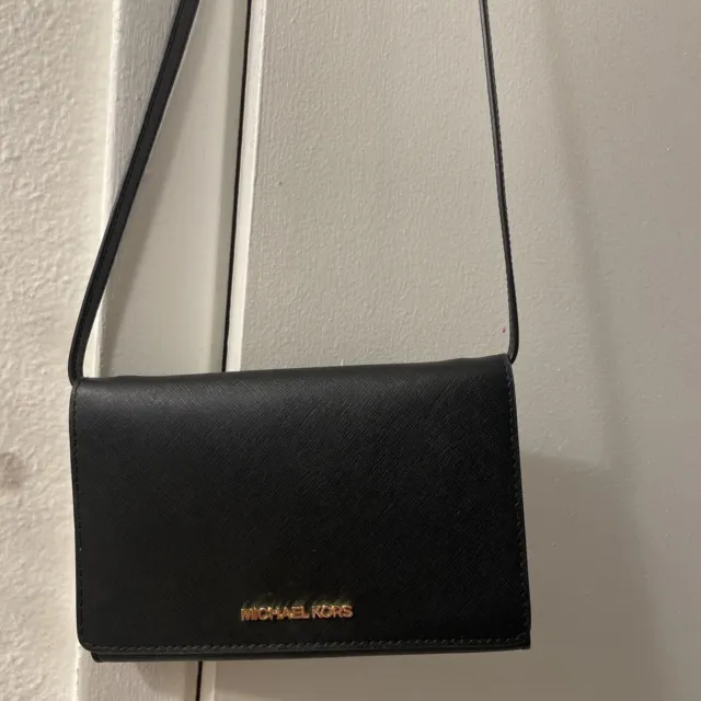 MICHAEL KORS MK Convertible Crossbody Clutch Bag Wallet on Strap