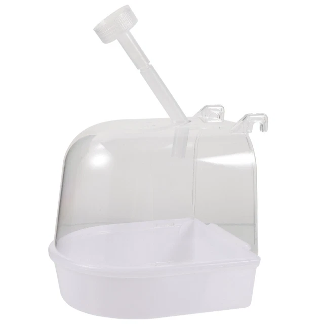 MUMTOP - Vasca da bagno per uccelli in vetro per esterni per vasche da uccelli con motivo floreale con palo in metallo per decorazione da giardino (giallo