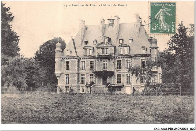 CAR-AAAP10-61-0698 - environs de FLERS - château de Durcet