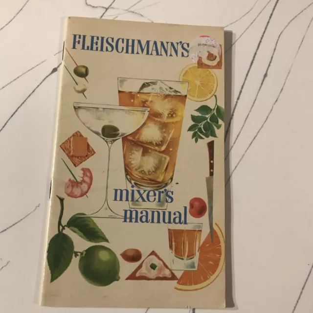 Vintage Fleishmanns Mixers Manual